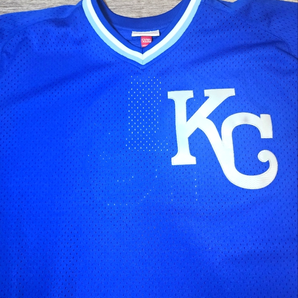 Mitchell & Ness Bo Jackson Kansas City Royals MLB BP Jersey Mens Size XXL